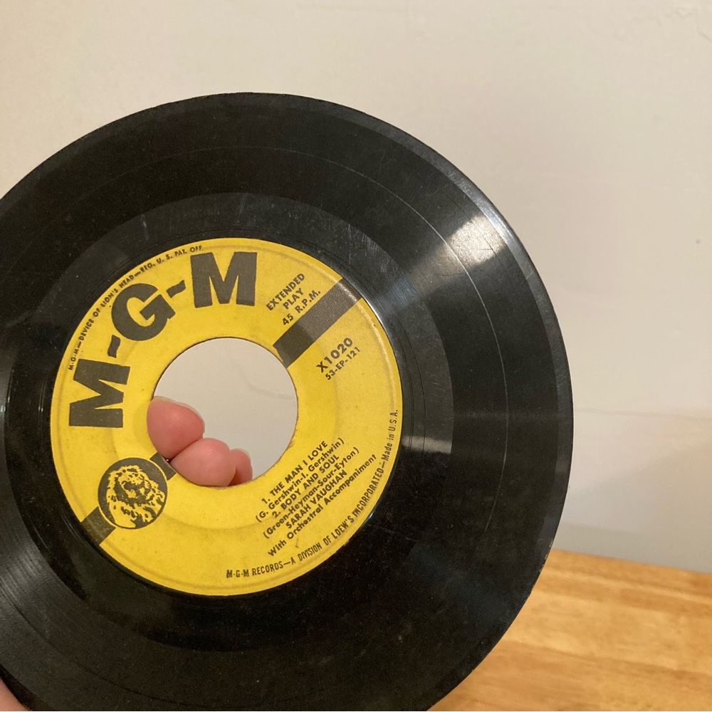Vintage 1950s Jazz Sarah Vaughan MGM The Man I Love US 7" EP - Picture 5 of 16